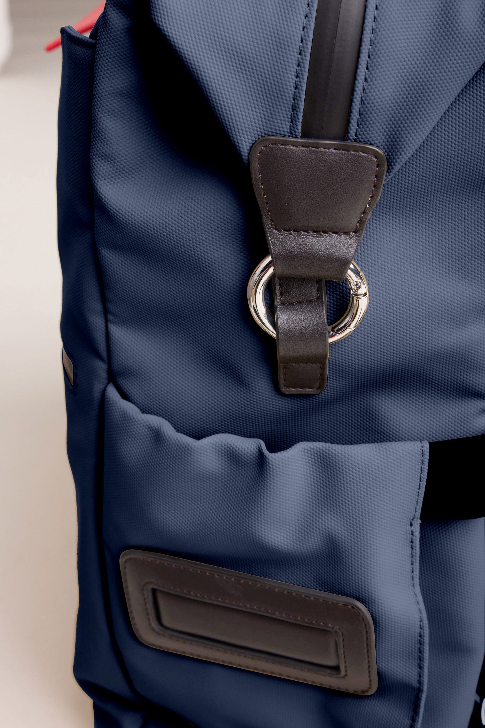 OLEADA NYC Apparel and Accessories > Women > Small Leather Goods > Leather Tab Color_Mykonos AnyBackpack Personalization