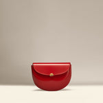 OLEADA NYC Apparel and Accessories > Women > Work Bag > Leather Handbag > Compact Bag > Shoulder Bag Color_Rouge Echo Bag
