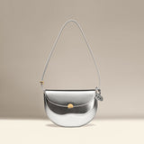 OLEADA NYC Apparel and Accessories > Women > Work Bag > Leather Handbag > Compact Bag > Shoulder Bag Color_Sparkle Echo Bag