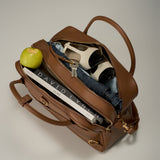 OLEADA NYC Backpack> Leather Backpack For Women > Handbag > Convertible To Shoulder Bag > Fits 14" laptop> Marina Carryall