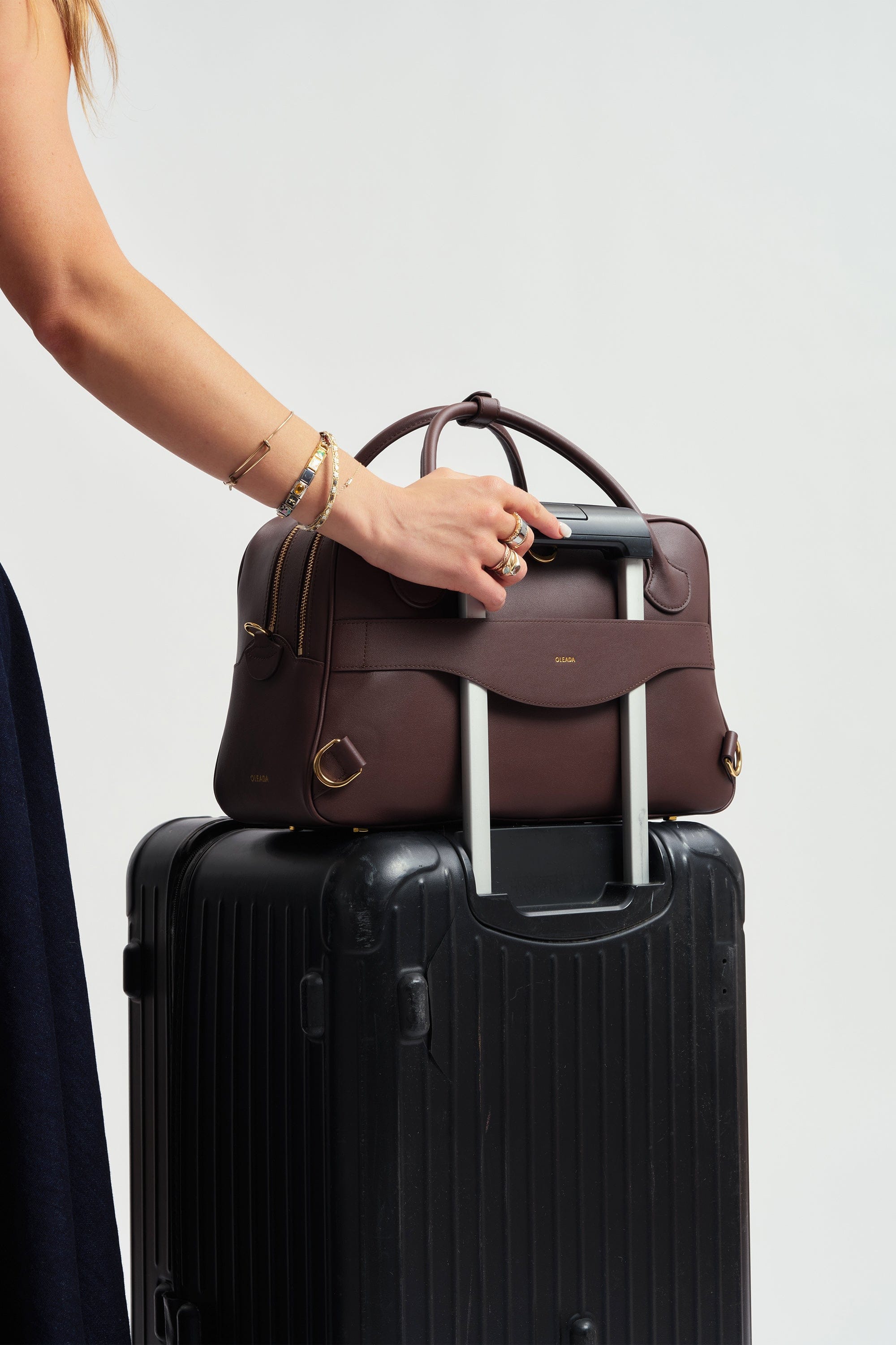 OLEADA NYC Backpack> Leather Backpack For Women > Handbag > Convertible To Shoulder Bag > Fits 14" laptop> Marina Carryall