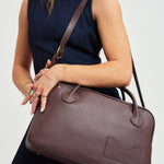 OLEADA NYC Backpack> Leather Backpack For Women > Handbag > Convertible To Shoulder Bag > Fits 14" laptop> Marina Carryall