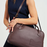 OLEADA NYC Backpack> Leather Backpack For Women > Handbag > Convertible To Shoulder Bag > Fits 14" laptop> Marina Carryall