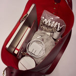 OLEADA NYC Bucket Bag > Leather Tote Bag For Women > Large Capacity Handbag > Convertible To Shoulder Bag > stylish 14 inch laptop bag Marina Soft Bucket