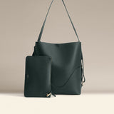 OLEADA NYC Bucket Bag > Leather Tote Bag For Women > Large Capacity Handbag > Convertible To Shoulder Bag > stylish 14 inch laptop bag Marina Soft Bucket