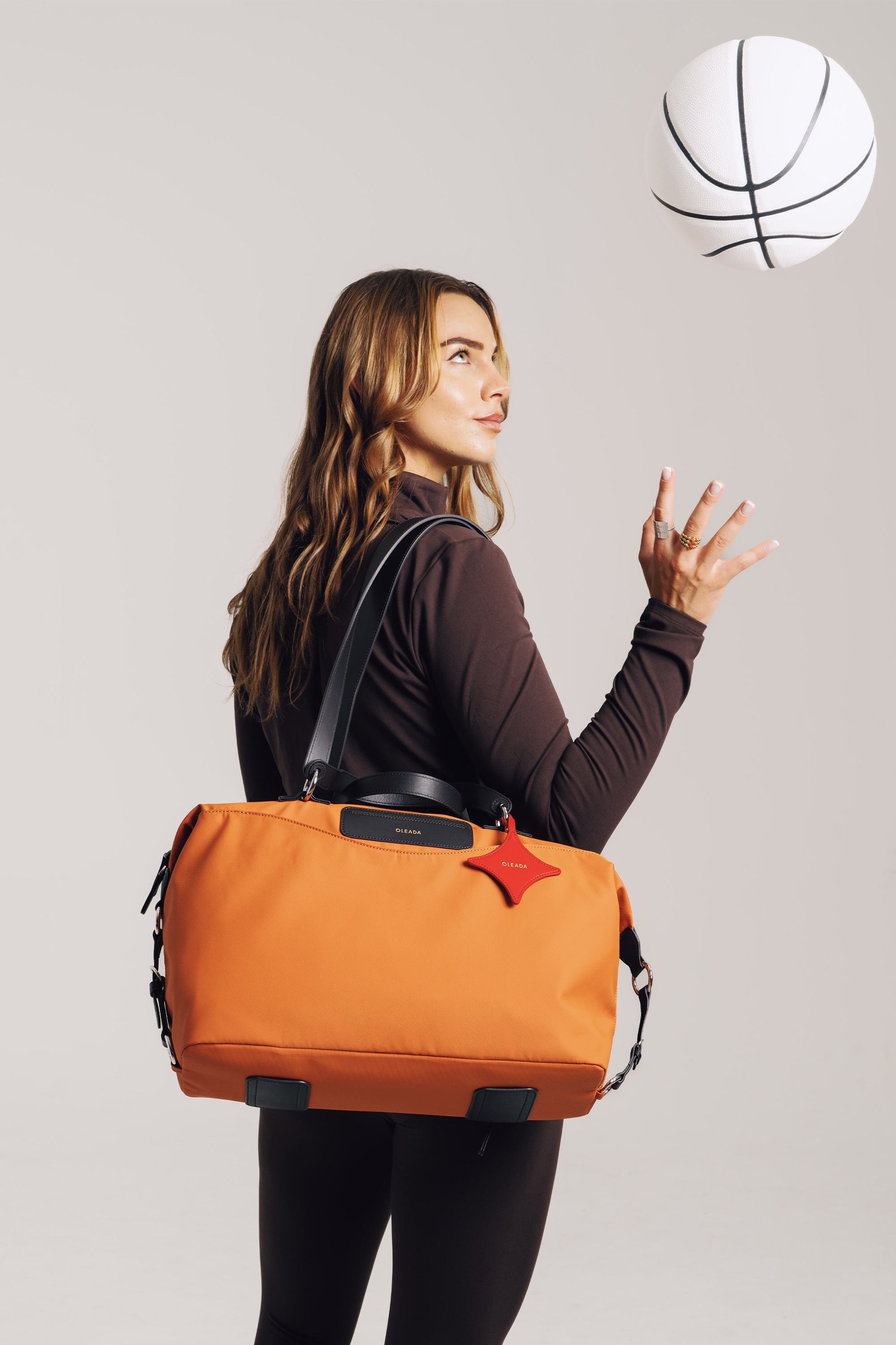 OLEADA NYC convertible travel bags > airport tote bags > overnight bags > water-resistant vegan bags > stylish multi-use bags AnyWear AnyDuffle