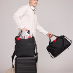 OLEADA NYC convertible travel bags > airport tote bags > overnight bags > water-resistant vegan bags > stylish multi-use bags AnyWear AnyDuffle