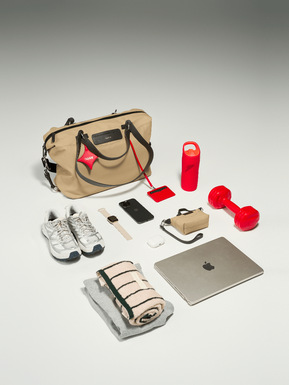 OLEADA NYC convertible travel bags > airport tote bags > overnight bags > water-resistant vegan bags > stylish multi-use bags AnyWear AnyDuffle - Regular Size
