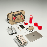 OLEADA NYC convertible travel bags > airport tote bags > overnight bags > water-resistant vegan bags > stylish multi-use bags AnyWear AnyDuffle - Regular Size