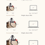 OLEADA NYC convertible travel bags > airport tote bags > overnight bags > water-resistant vegan bags > stylish multi-use bags AnyWear AnyDuffle - Regular Size