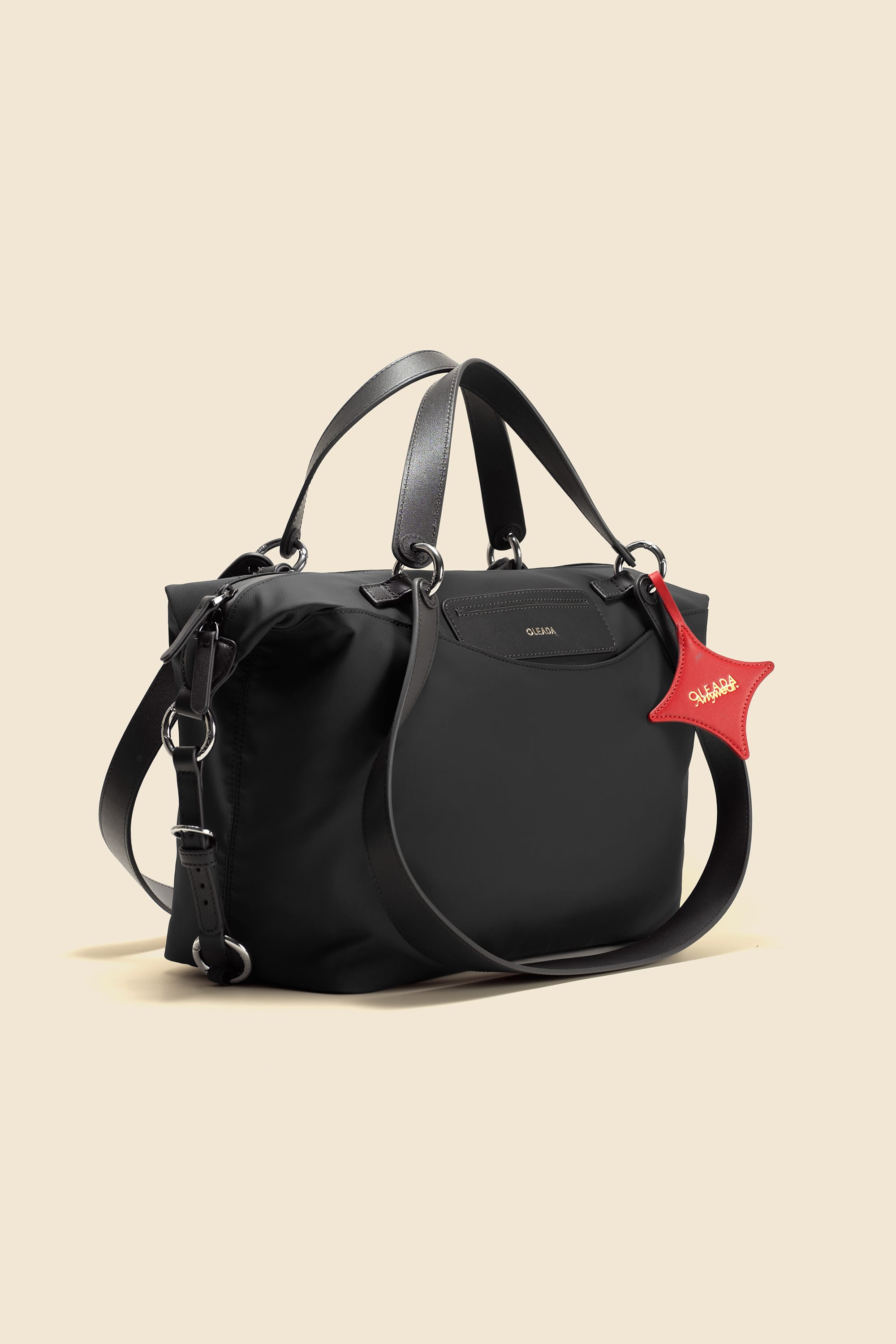OLEADA NYC convertible travel bags > airport tote bags > overnight bags > water-resistant vegan bags > stylish multi-use bags AnyWear AnyDuffle - Regular Size