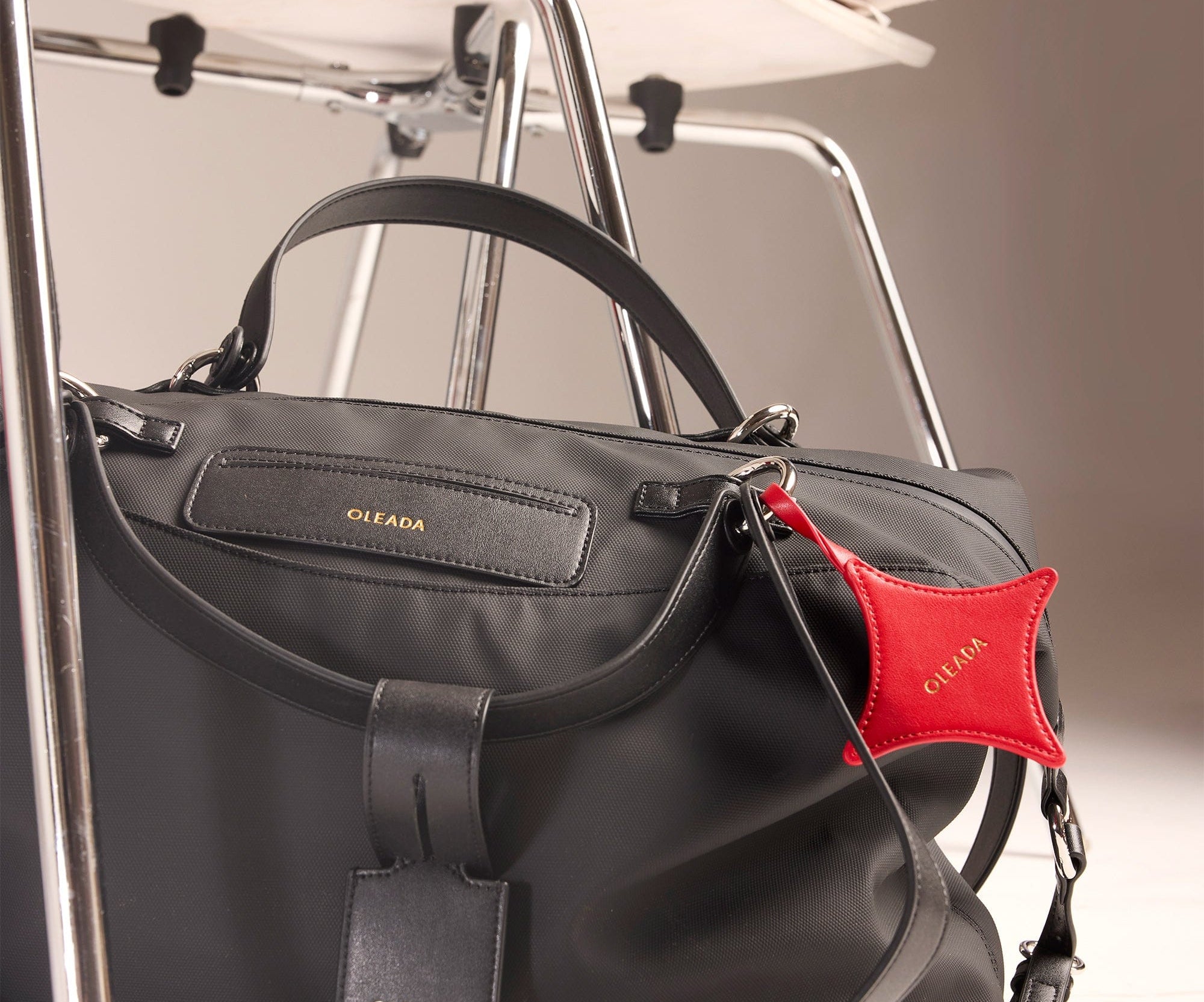 OLEADA NYC convertible travel bags > airport tote bags > overnight bags > water-resistant vegan bags > stylish multi-use bags AnyWear AnyDuffle Travel