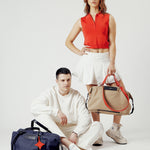 OLEADA NYC convertible travel bags > airport tote bags > overnight bags > water-resistant vegan bags > stylish multi-use bags AnyWear AnyDuffle Travel