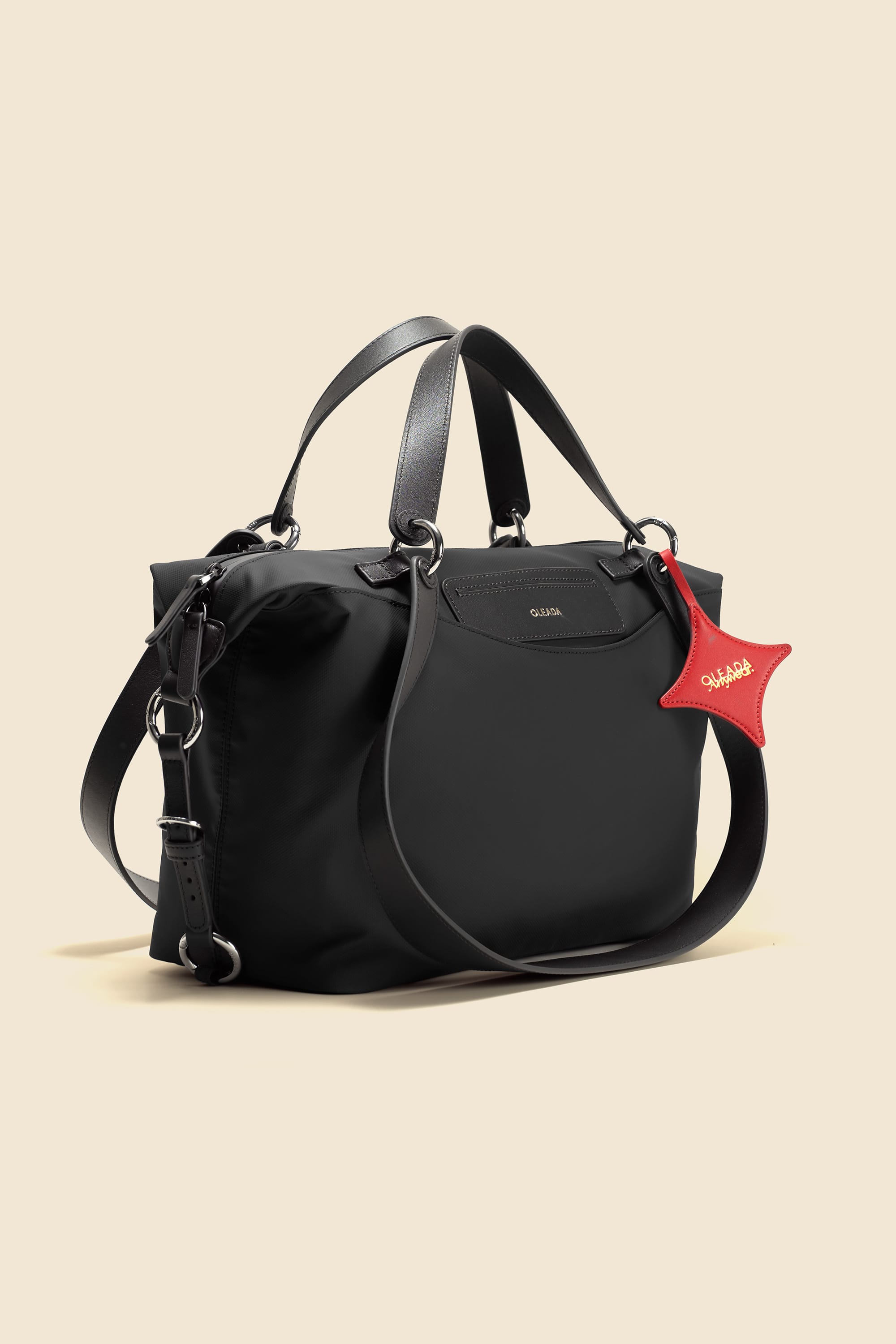 OLEADA NYC convertible travel bags > airport tote bags > overnight bags > water-resistant vegan bags > stylish multi-use bags AnyWear AnyDuffle - Travel Size