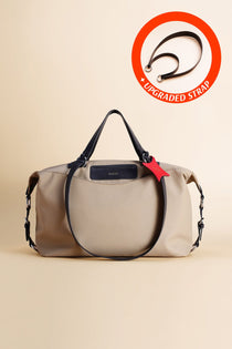 OLEADA NYC convertible travel bags > airport tote bags > overnight bags > water-resistant vegan bags > stylish multi-use bags Color_Abu Dhabi AnyWear AnyDuffle