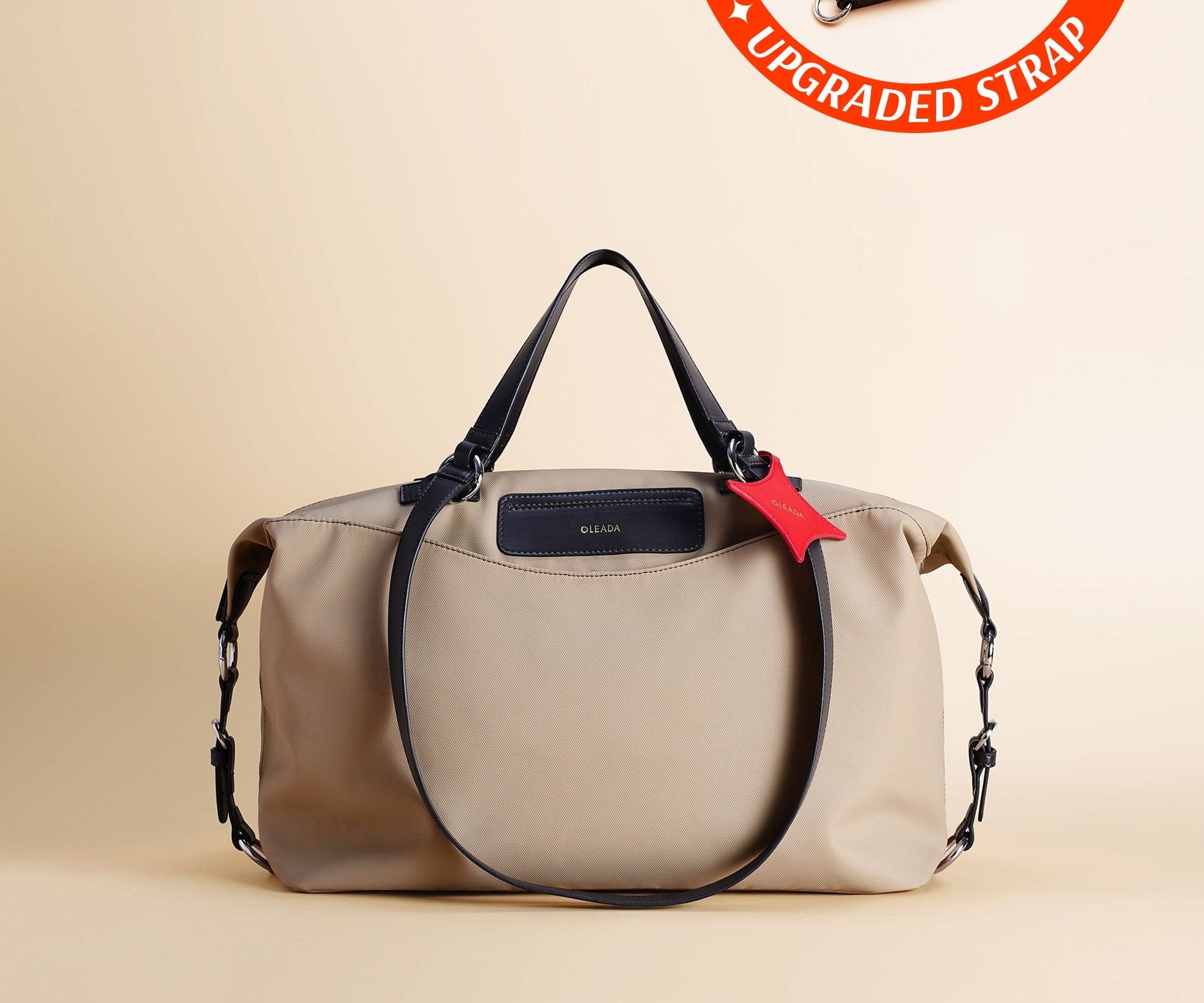 OLEADA NYC convertible travel bags > airport tote bags > overnight bags > water-resistant vegan bags > stylish multi-use bags Color_Abu Dhabi AnyWear AnyDuffle City