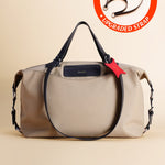 OLEADA NYC convertible travel bags > airport tote bags > overnight bags > water-resistant vegan bags > stylish multi-use bags Color_Abu Dhabi AnyWear AnyDuffle Travel