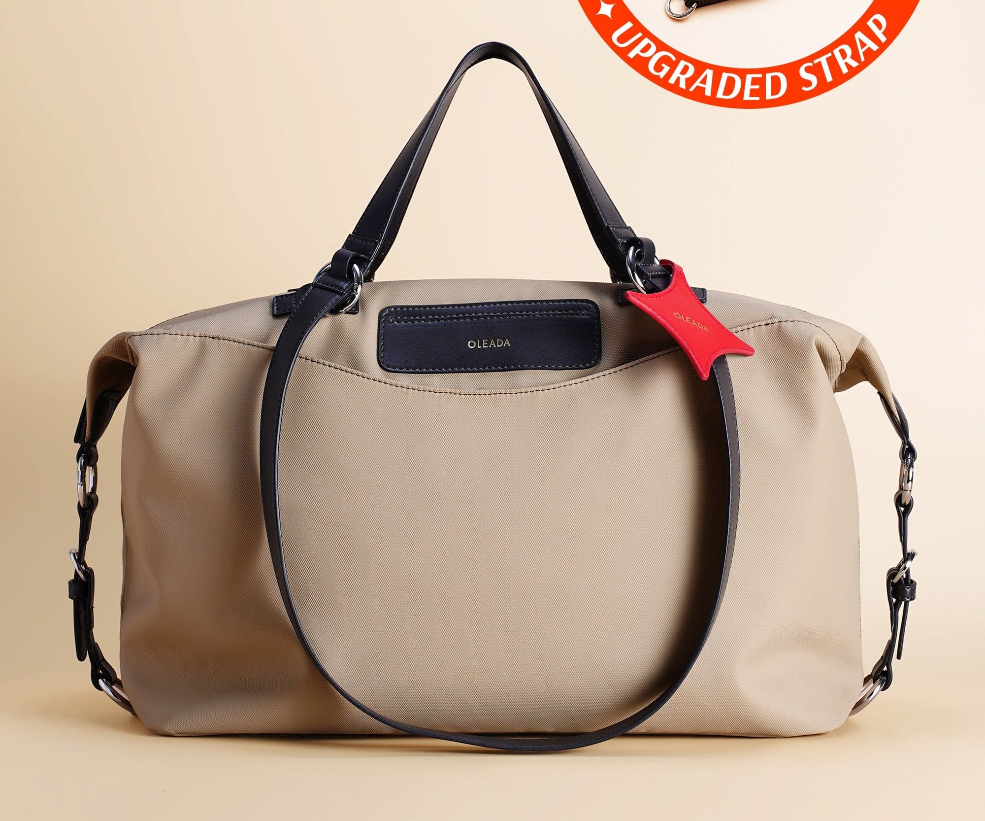 OLEADA NYC convertible travel bags > airport tote bags > overnight bags > water-resistant vegan bags > stylish multi-use bags Color_Abu Dhabi AnyWear AnyDuffle Travel