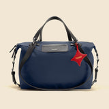 OLEADA NYC convertible travel bags > airport tote bags > overnight bags > water-resistant vegan bags > stylish multi-use bags Color_Mykonos AnyWear AnyDuffle - Regular Size