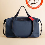 OLEADA NYC convertible travel bags > airport tote bags > overnight bags > water-resistant vegan bags > stylish multi-use bags Color_Mykonos AnyWear AnyDuffle Travel
