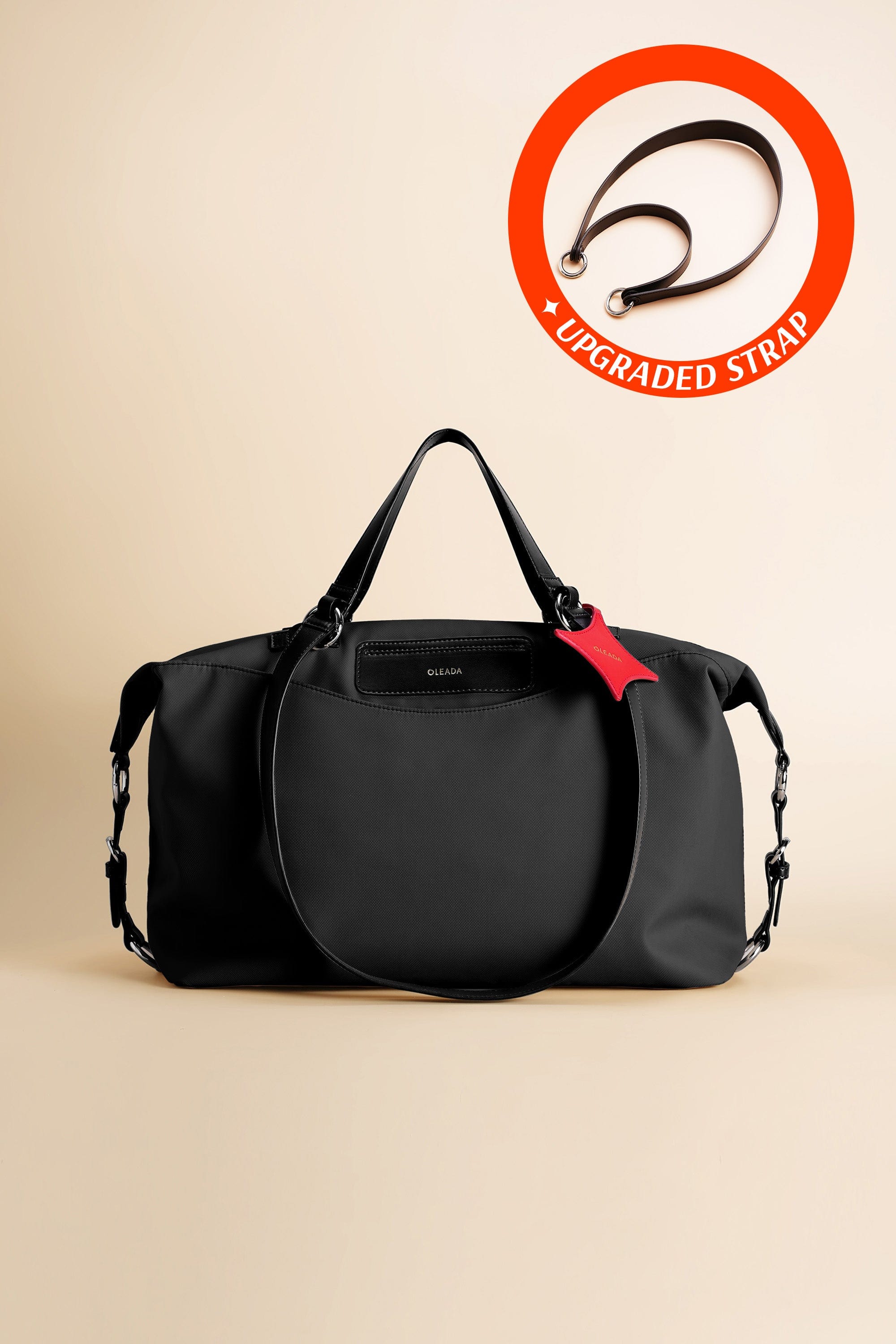 OLEADA NYC convertible travel bags > airport tote bags > overnight bags > water-resistant vegan bags > stylish multi-use bags Color_Tokyo AnyWear AnyDuffle