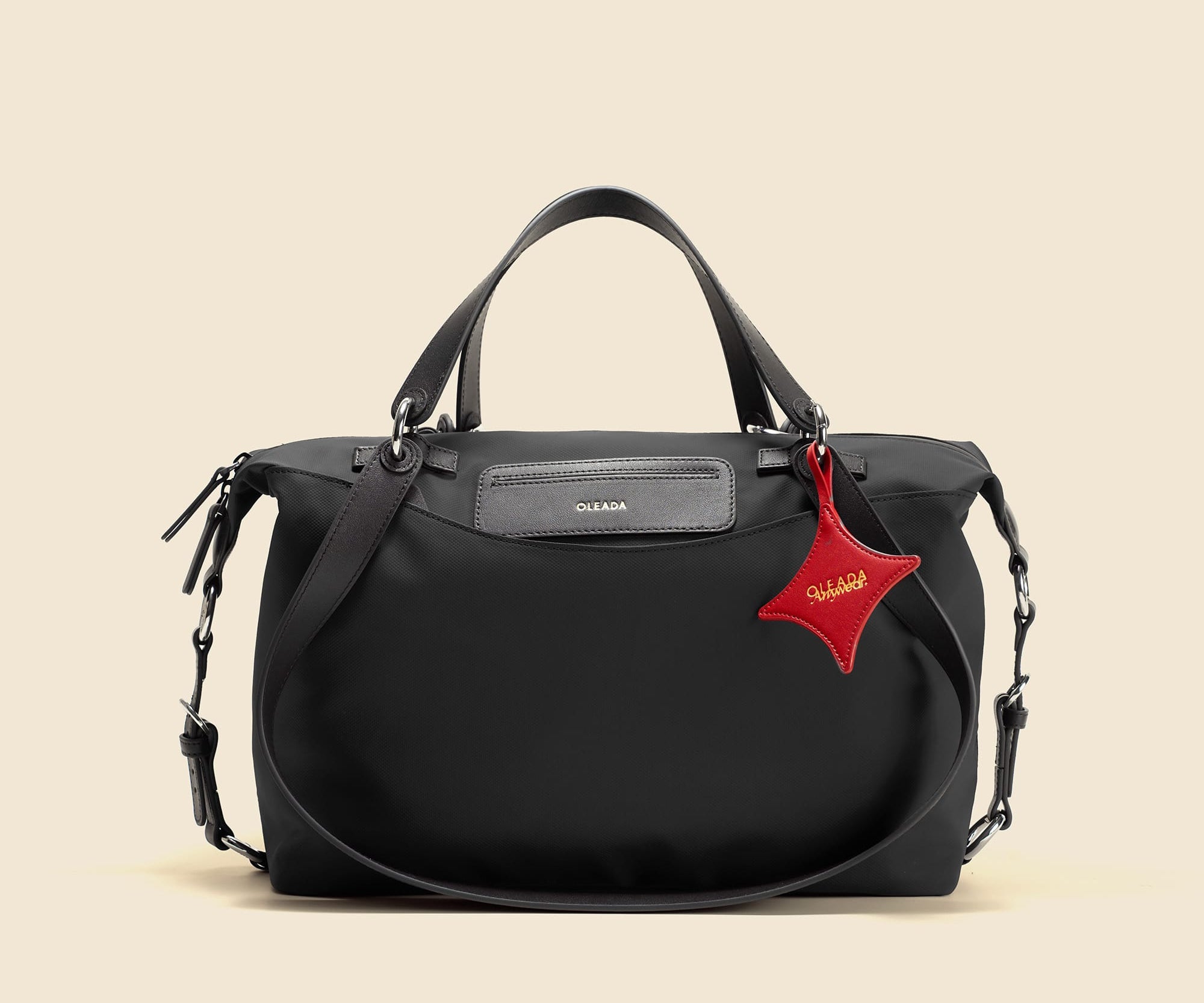OLEADA NYC convertible travel bags > airport tote bags > overnight bags > water-resistant vegan bags > stylish multi-use bags Color_Tokyo AnyWear AnyDuffle - City Size