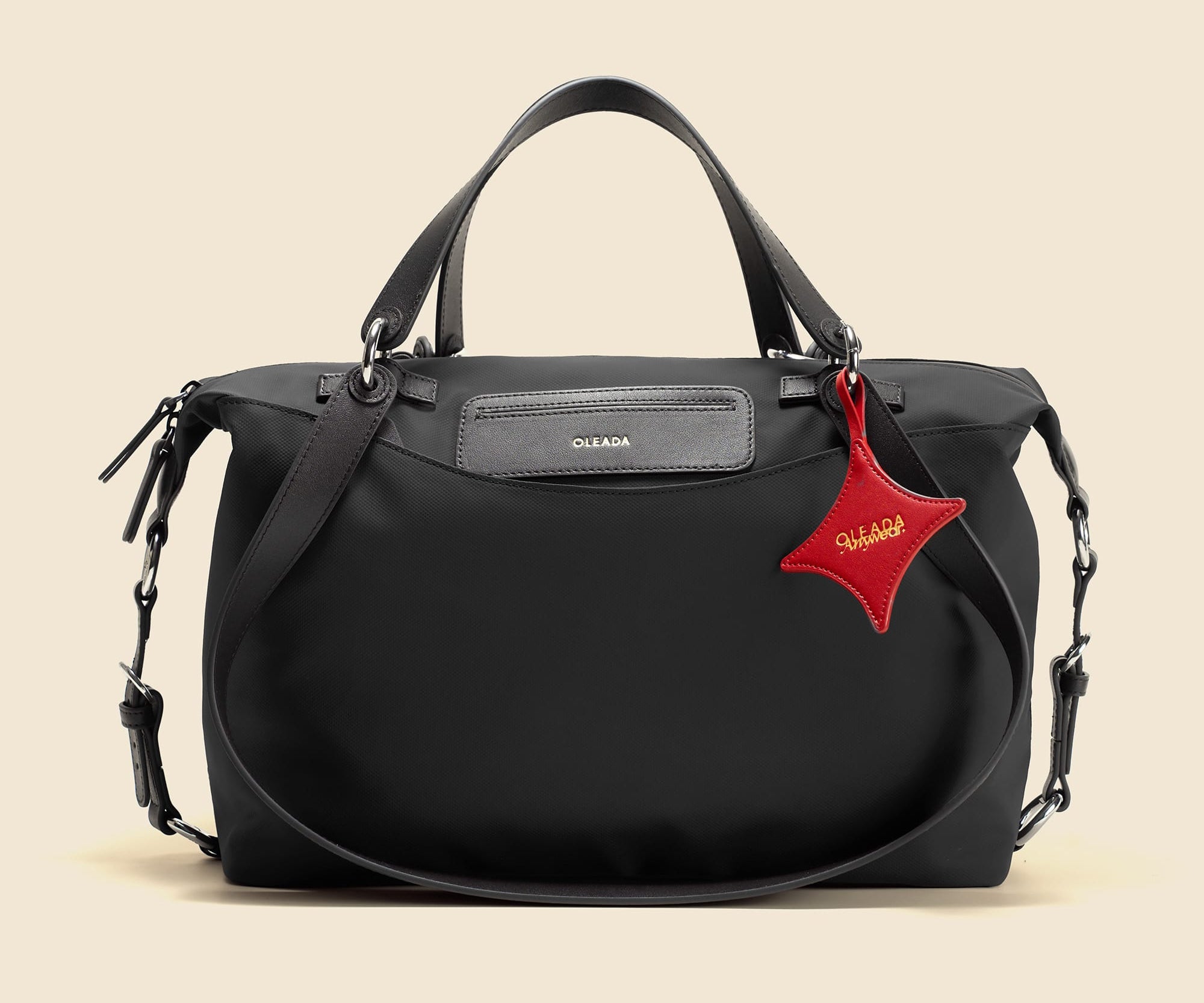 OLEADA NYC convertible travel bags > airport tote bags > overnight bags > water-resistant vegan bags > stylish multi-use bags Color_Tokyo AnyWear AnyDuffle - Regular Size