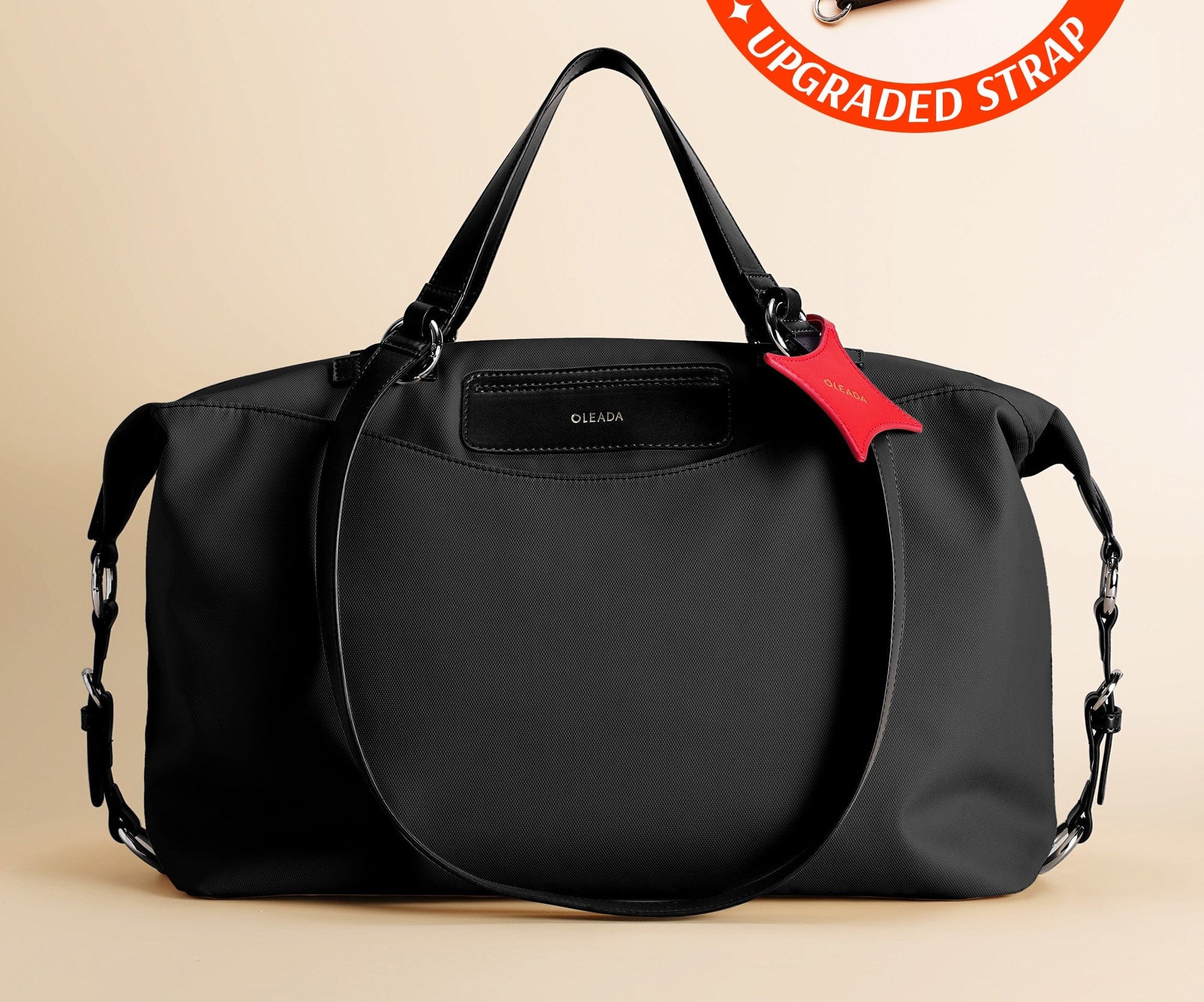 OLEADA NYC convertible travel bags > airport tote bags > overnight bags > water-resistant vegan bags > stylish multi-use bags Color_Tokyo AnyWear AnyDuffle Travel