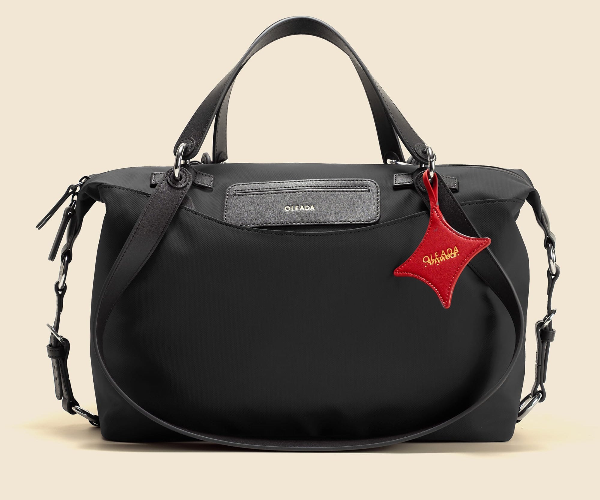 OLEADA NYC convertible travel bags > airport tote bags > overnight bags > water-resistant vegan bags > stylish multi-use bags Color_Tokyo AnyWear AnyDuffle - Travel Size