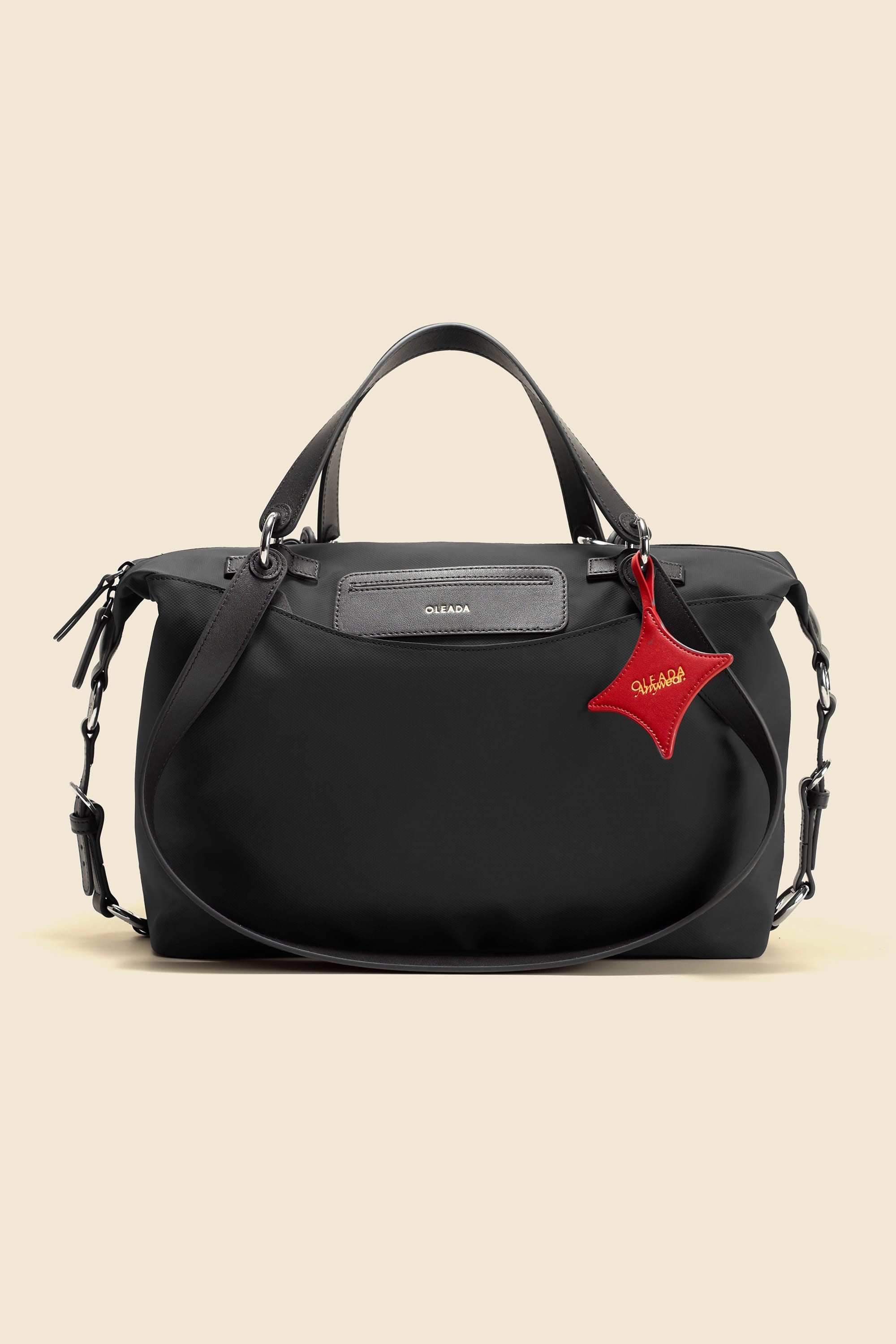 OLEADA NYC convertible travel bags > airport tote bags > overnight bags > water-resistant vegan bags > stylish multi-use bags Color_Tokyo AnyWear AnyDuffle - Travel Size