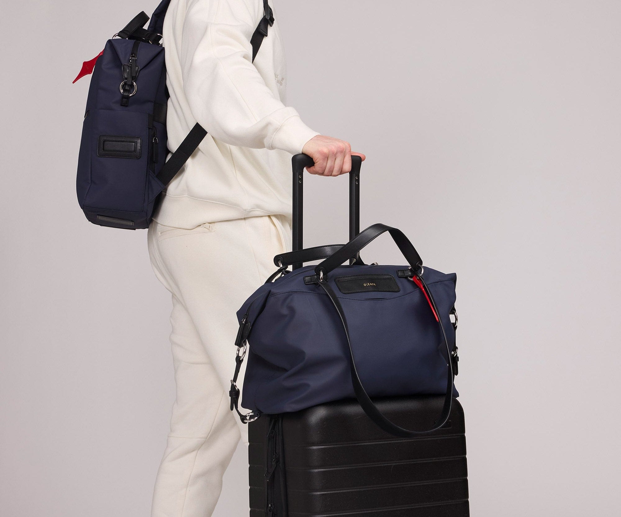 OLEADA NYC convertible travel bags > work-to-travel backpack > commuter bags > water-resistant vegan bags > stylish multi-use backpack AnyWear AnyBackpack