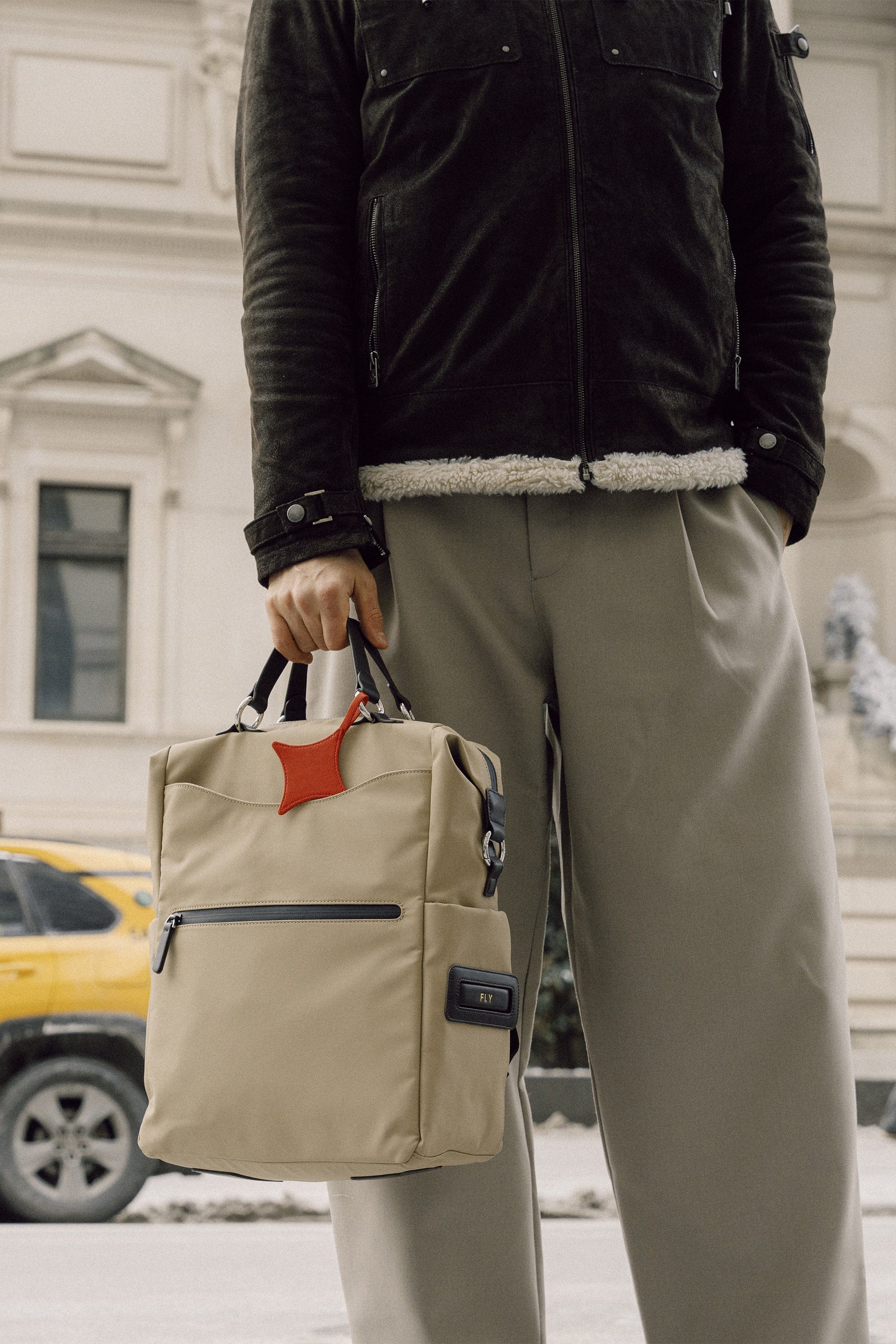 OLEADA NYC convertible travel bags > work-to-travel backpack > commuter bags > water-resistant vegan bags > stylish multi-use backpack AnyWear AnyBackpack