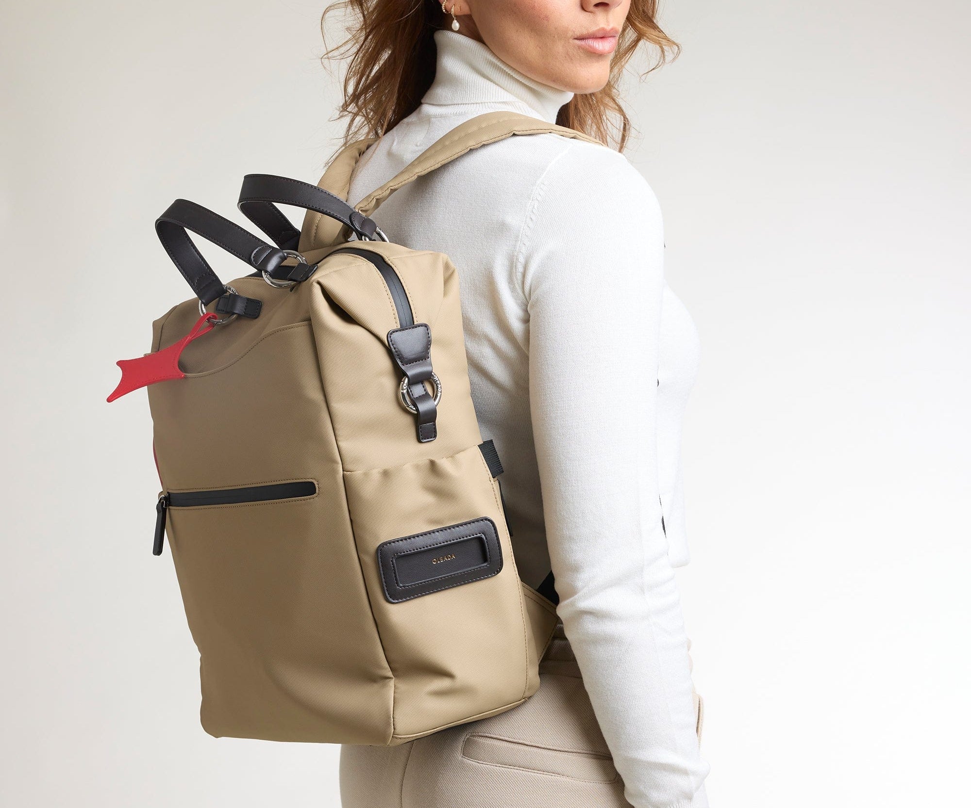 OLEADA NYC convertible travel bags > work-to-travel backpack > commuter bags > water-resistant vegan bags > stylish multi-use backpack AnyWear AnyBackpack