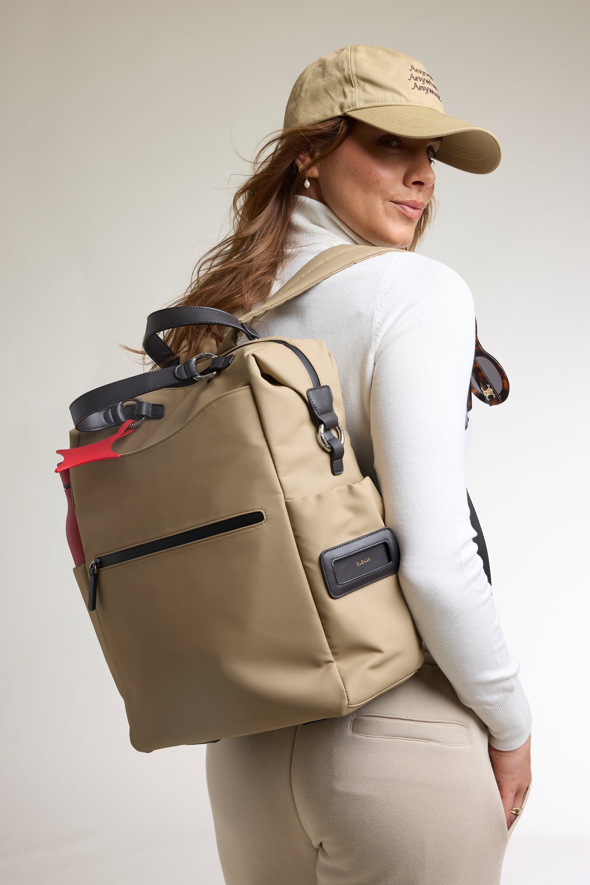 OLEADA NYC convertible travel bags > work-to-travel backpack > commuter bags > water-resistant vegan bags > stylish multi-use backpack AnyWear AnyBackpack