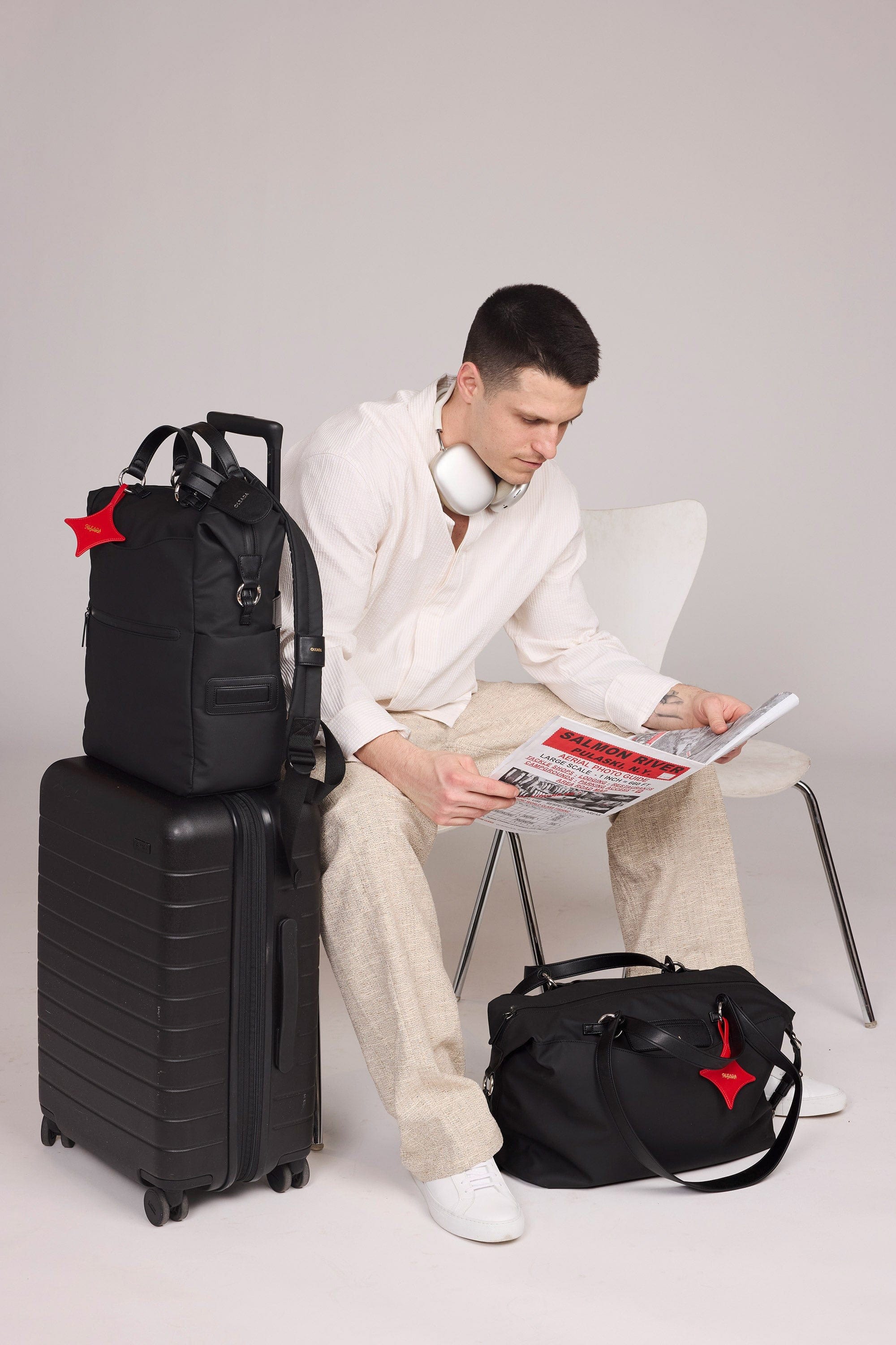 OLEADA NYC convertible travel bags > work-to-travel backpack > commuter bags > water-resistant vegan bags > stylish multi-use backpack AnyWear AnyBackpack