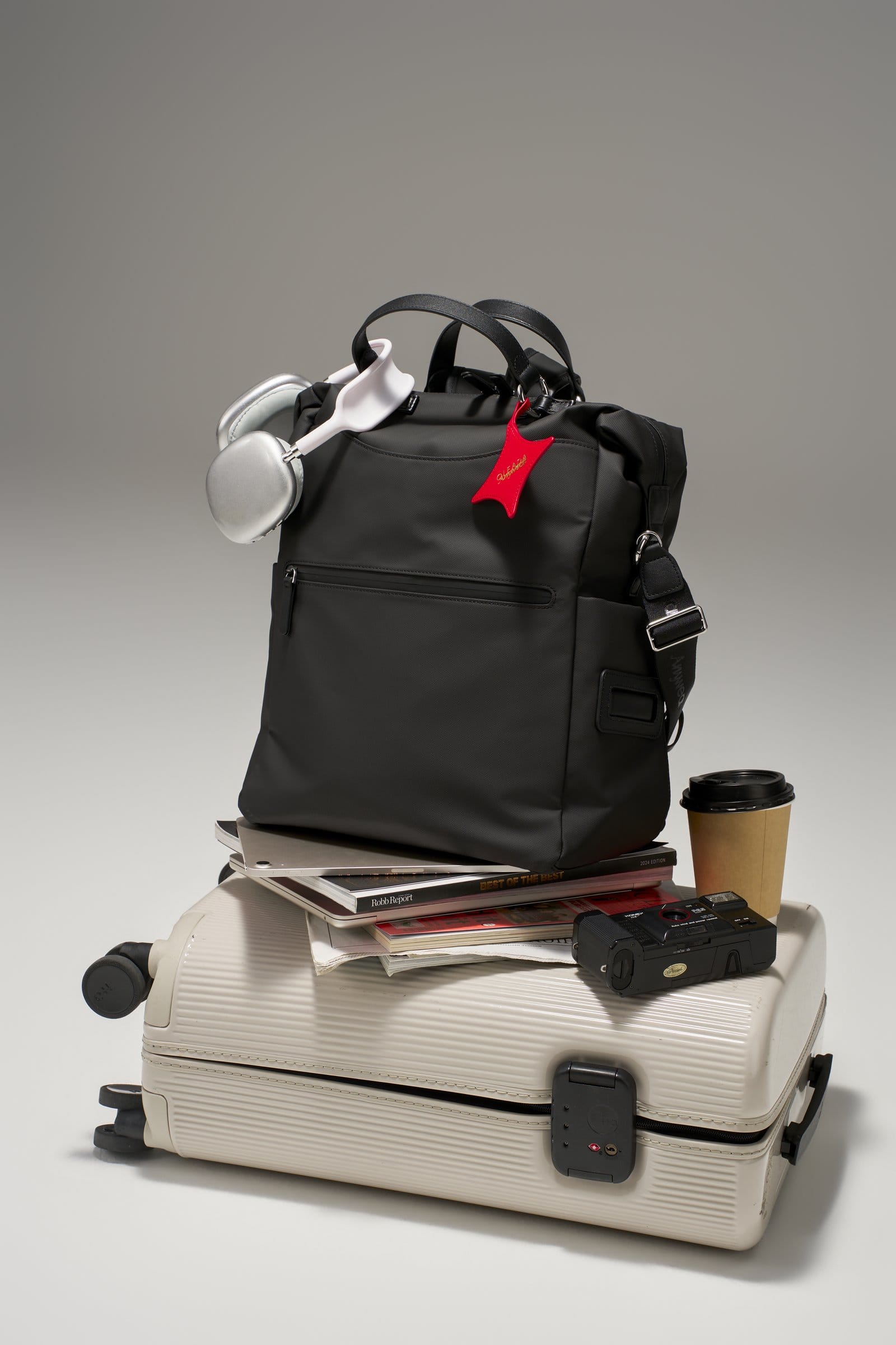 OLEADA NYC convertible travel bags > work-to-travel backpack > commuter bags > water-resistant vegan bags > stylish multi-use backpack AnyWear AnyBackpack