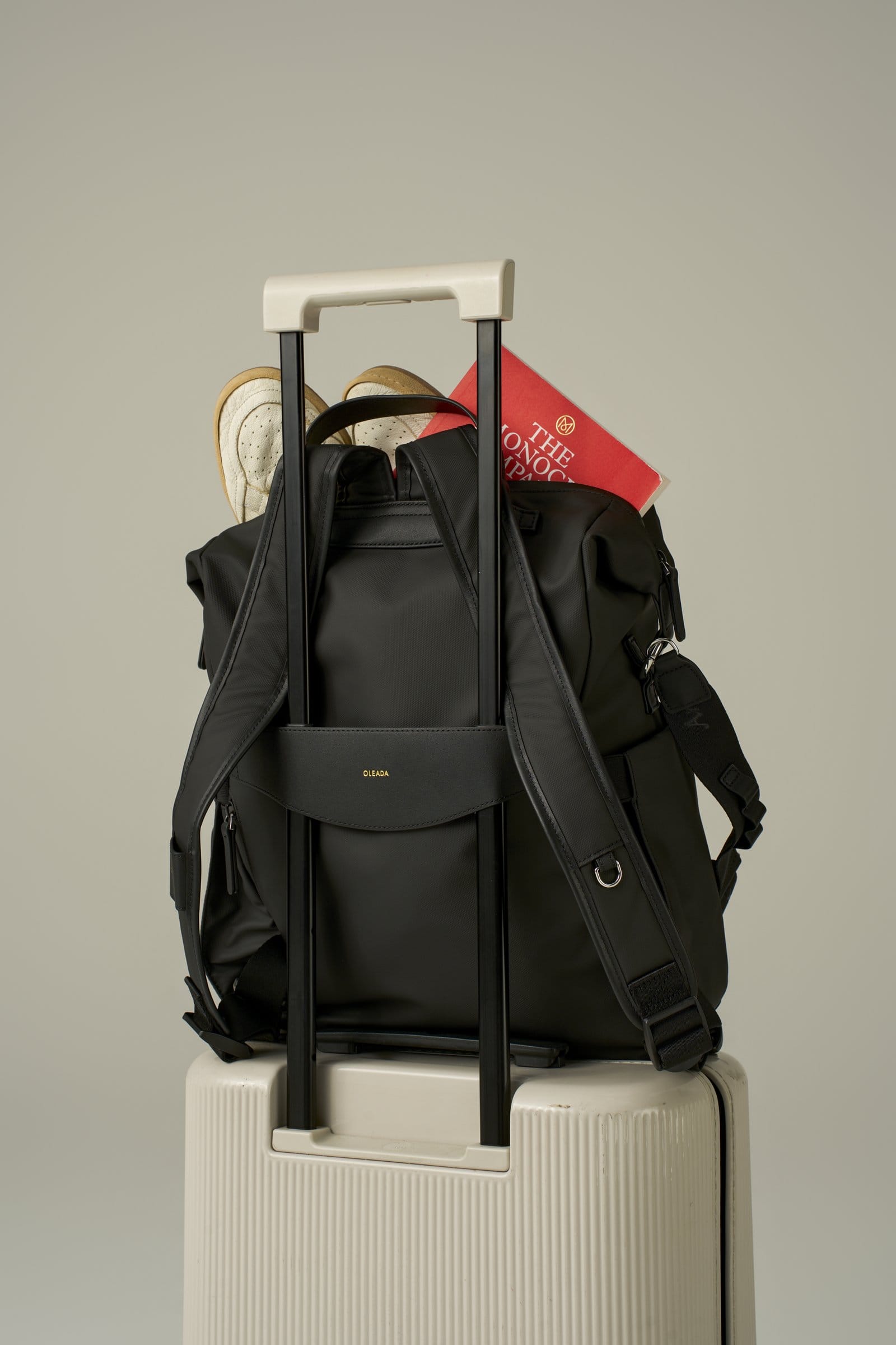 OLEADA NYC convertible travel bags > work-to-travel backpack > commuter bags > water-resistant vegan bags > stylish multi-use backpack AnyWear AnyBackpack