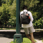 OLEADA NYC convertible travel bags > work-to-travel backpack > commuter bags > water-resistant vegan bags > stylish multi-use backpack AnyWear AnyBackpack Plus