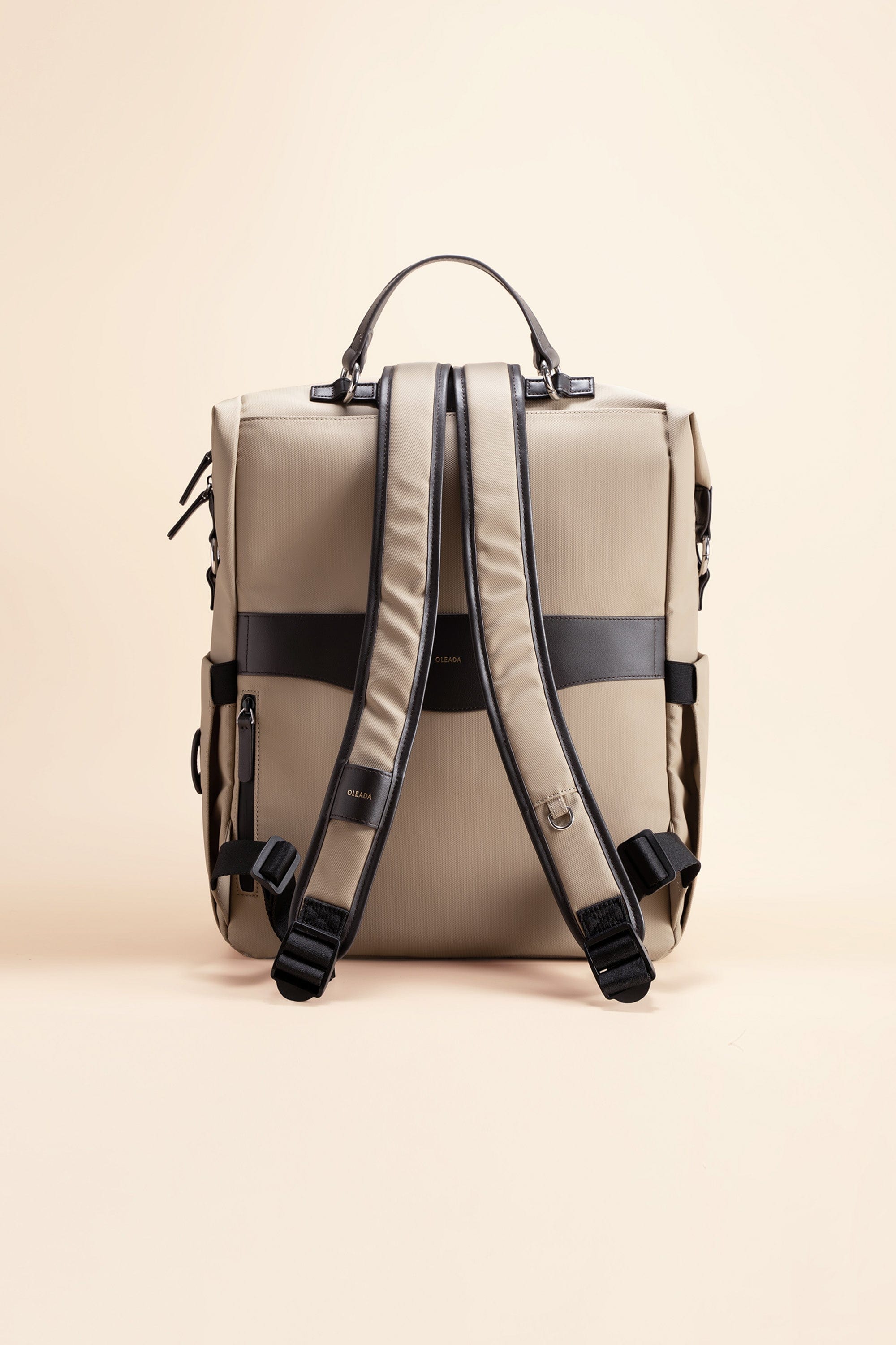 OLEADA NYC convertible travel bags > work-to-travel backpack > commuter bags > water-resistant vegan bags > stylish multi-use backpack AnyWear AnyBackpack Travel