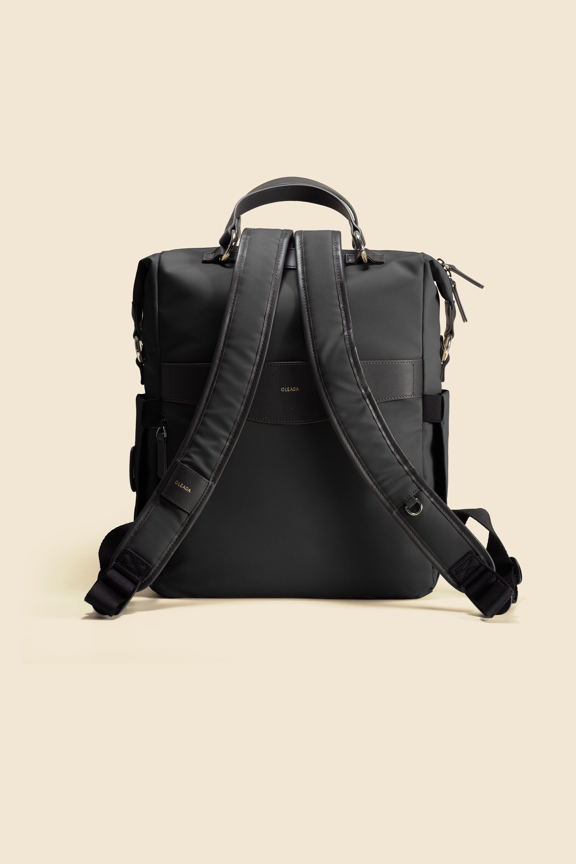 OLEADA NYC convertible travel bags > work-to-travel backpack > commuter bags > water-resistant vegan bags > stylish multi-use backpack AnyWear AnyBackpack Travel