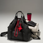OLEADA NYC convertible travel bags > work-to-travel backpack > commuter bags > water-resistant vegan bags > stylish multi-use backpack AnyWear Tennis Backpack