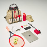 OLEADA NYC convertible travel bags > work-to-travel backpack > commuter bags > water-resistant vegan bags > stylish multi-use backpack AnyWear Tennis Backpack