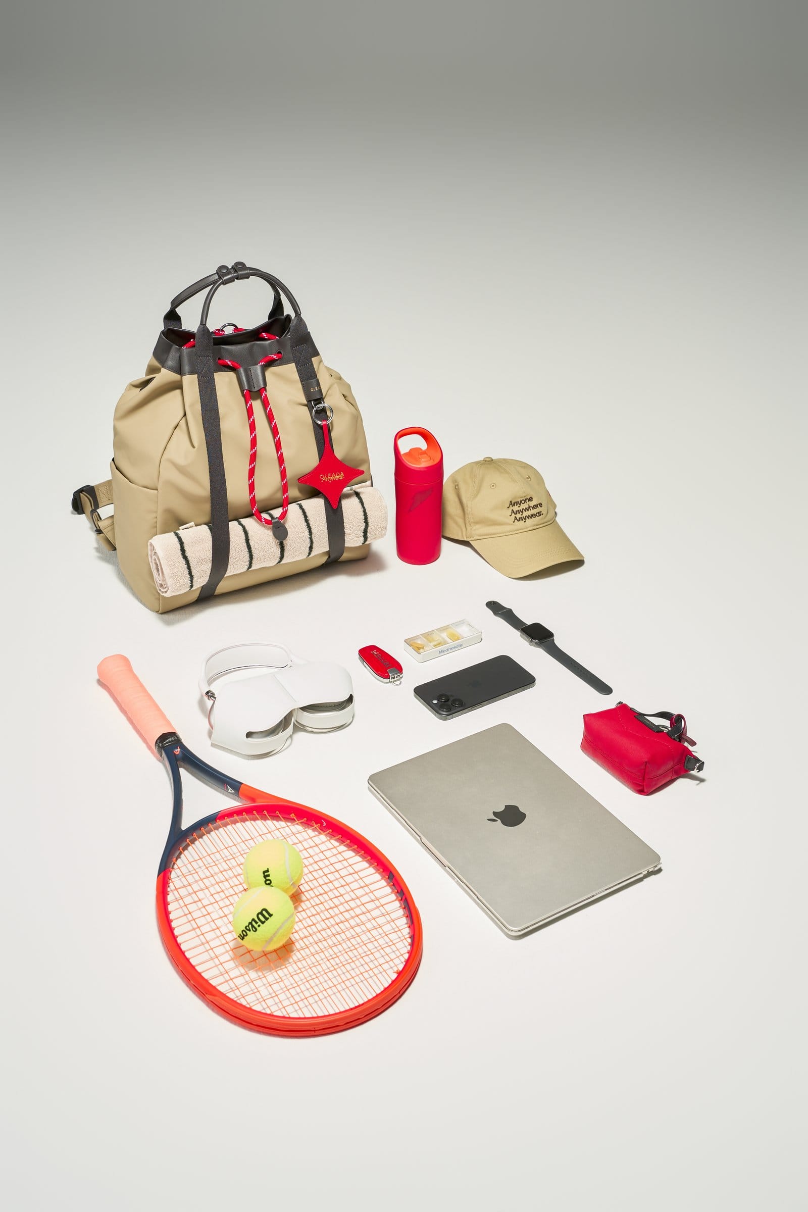 OLEADA NYC convertible travel bags > work-to-travel backpack > commuter bags > water-resistant vegan bags > stylish multi-use backpack AnyWear Tennis Backpack