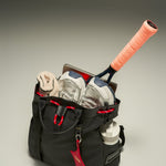 OLEADA NYC convertible travel bags > work-to-travel backpack > commuter bags > water-resistant vegan bags > stylish multi-use backpack AnyWear Tennis Backpack