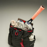 OLEADA NYC convertible travel bags > work-to-travel backpack > commuter bags > water-resistant vegan bags > stylish multi-use backpack AnyWear Tennis Backpack