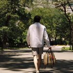 OLEADA NYC convertible travel bags > work-to-travel backpack > commuter bags > water-resistant vegan bags > stylish multi-use backpack Color_Abu Dhabi AnyWear Tennis Backpack