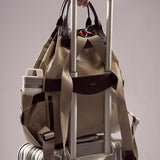 OLEADA NYC convertible travel bags > work-to-travel backpack > commuter bags > water-resistant vegan bags > stylish multi-use backpack Color_Abu Dhabi AnyWear Tennis Backpack