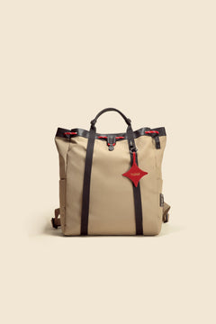 OLEADA NYC convertible travel bags > work-to-travel backpack > commuter bags > water-resistant vegan bags > stylish multi-use backpack Color_Abu Dhabi AnyWear Tennis Backpack