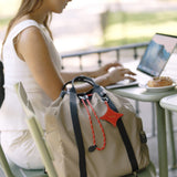 OLEADA NYC convertible travel bags > work-to-travel backpack > commuter bags > water-resistant vegan bags > stylish multi-use backpack Color_Abu Dhabi AnyWear Tennis Backpack