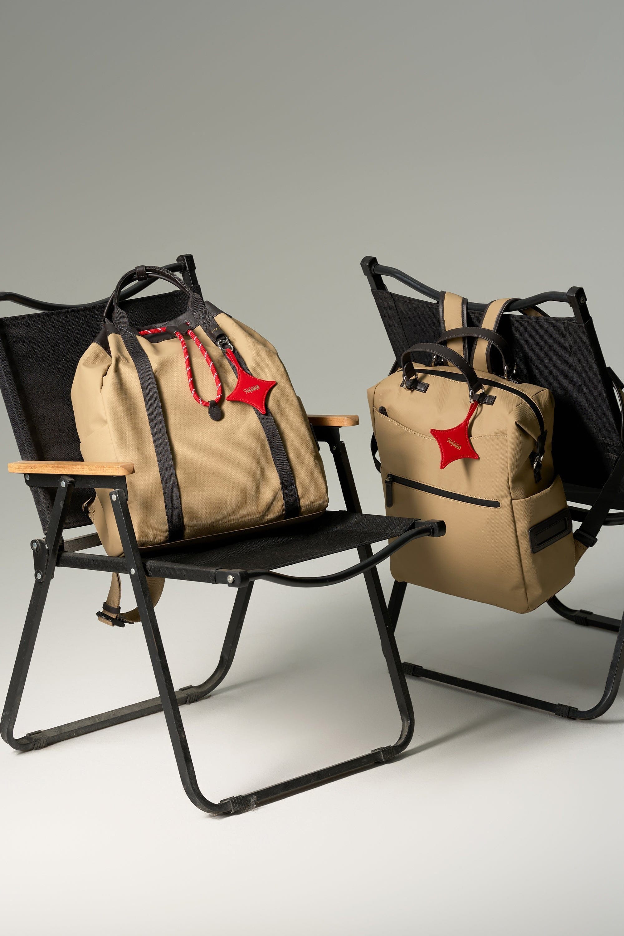 OLEADA NYC convertible travel bags > work-to-travel backpack > commuter bags > water-resistant vegan bags > stylish multi-use backpack Color_Abu Dhabi AnyWear Tennis Backpack